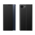Etui pokrowiec z klapką podstawką na iPhone 16e New Sleep Case - czarny