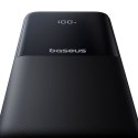 Powerbank 10000mAh 22.5W z wyświetlaczem kablami USB-C iPhone Lightning Lipow - czarny