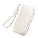 Powerbank 20000mAh 22.5W z wyświetlaczem kablem EnerFill FC21 Qpow 3 Ultra - beżowy