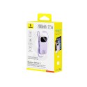 Powerbank 20000mAh 22.5W z wyświetlaczem kablem EnerFill FC21 Qpow 3 Ultra - fioletowy