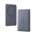 Powerbank ultra cienki 5000mAh 20W MagSafe z kablem USB-C 60W 30cm - szary