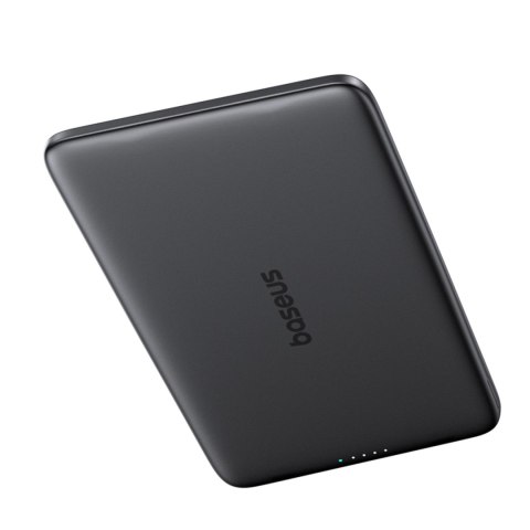 Powerbank ultra cienki 5000mAh 20W MagSafe z kablem USB-C 60W 30cm - szary