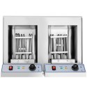 Frytownica podwójna dwukomorowa z szafką 400V - 2x10L