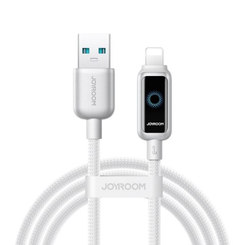 Kabel przewód USB-A - iPhone Lightning 3A 1.2m - biały