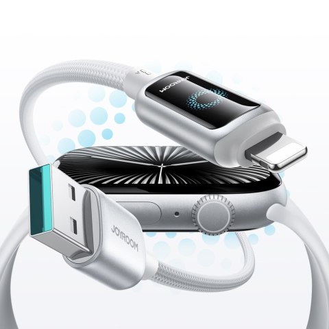 Kabel przewód USB-A - iPhone Lightning 3A 1.2m - biały