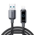 Kabel przewód USB-A - iPhone Lightning 3A 1.2m - czarny