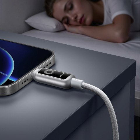 Kabel przewód USB-C - iPhone Lightning 30W 1.2m - biały