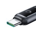 Kabel przewód w oplocie USB-A - USB-C 66W 1.2m - czarny