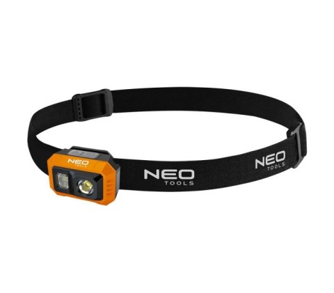 LATARKA CZOŁOWA COB LED 500LM, AKUMULATOROWA, USB NEO