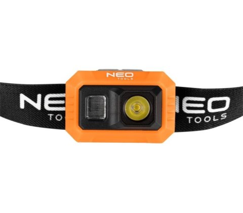 LATARKA CZOŁOWA COB LED 500LM, AKUMULATOROWA, USB NEO
