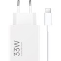Ładowarka sieciowa USB-A 33W z kablem USB-C - biała