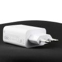 Ładowarka sieciowa USB-A 33W z kablem USB-C - biała