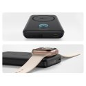 Powerbank 2w1 10000mAh USB-C do iPhona Apple Watch MagSafe 27W z kablem USB-C - czarny