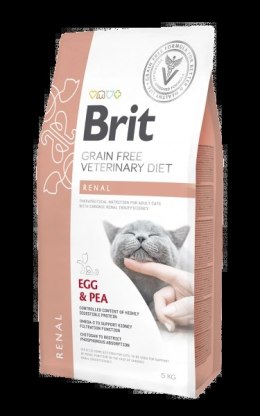 Brit Grain Free Veterinary Diet Cat Renal Jajko Z Groszkiem 5kg