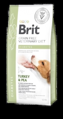 Brit Grain Free Veterinary Diet Dog Diabetes Indyk Z Groszkiem 12kg