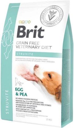 Brit Grain Free Veterinary Diet Dog Struvite Jajko Z Groszkiem 2kg
