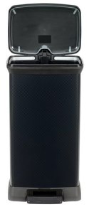 Curver Kosz Na Śmieci Z Pedałem Metalizowany Czarny 50l