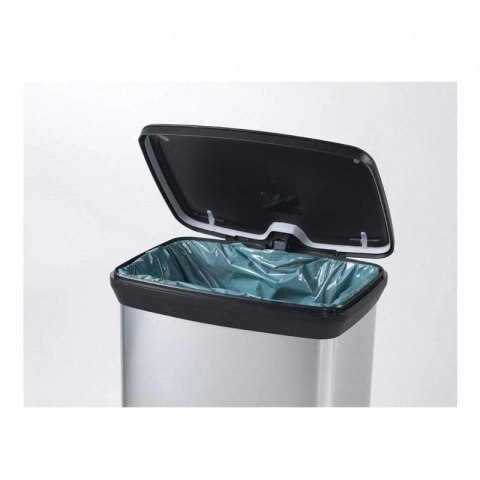 Curver Kosz Na Śmieci Z Pedałem Srebrny Pojemność 50l