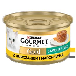 Purina Gourmet Gold Savoury Cake z kurczakiem i marchewką 85g