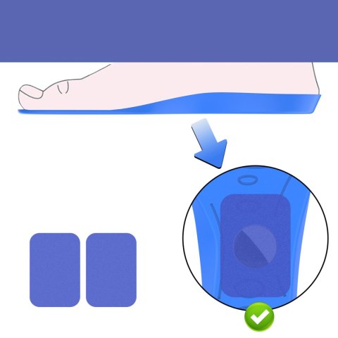 Wkładki do butów z miejscem na lokalizator AirTag 175-190mm - niebieskie