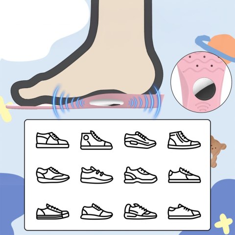 Wkładki do butów z miejscem na lokalizator AirTag 175-190mm - różowe