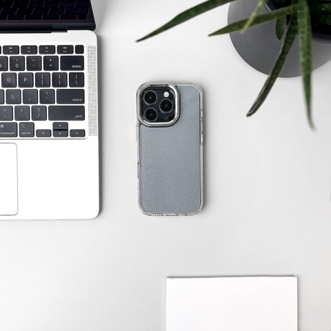 Etui brokatowe na Samsung Galaxy S25 Edge Glitter Case - przezroczyste