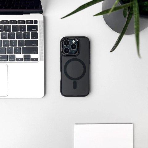 Etui brokatowe na iPhone 17 MagSafe Glitter Case - czarne