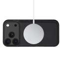 Etui pokrowiec z klapką miejscem na karty do iPhone 17 Pro MagSafe Wallet - czarny mat