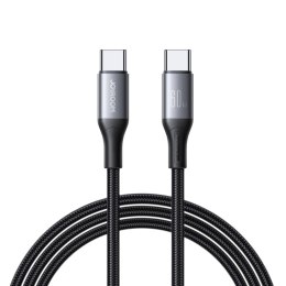 Kabel przewód S-A28 z oplotem USB-C 60W 1m - czarny