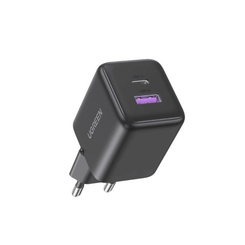 Ładowarka sieciowa X516 GaN USB-A USB-C 30W - szara