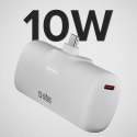 Powerbank EcoPower 5000 mAh 10W z wbudowanym portem USB-C - biały