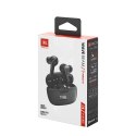 Słuchawki bezprzewodowe dokanałowe JBL Wave Beam Bluetooth 5.2 IP54 IPX2 - czarne