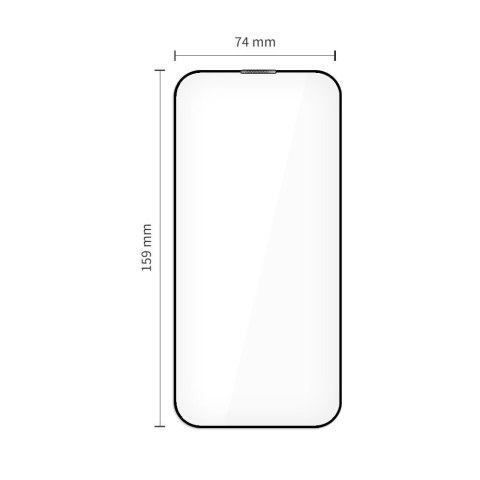 Szkło hartowane na iPhone 17 Pro Max z aplikatorem Quick Set+ czarne - 2 szt.