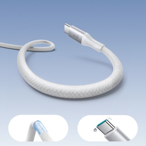Kabel przewód USB-A - USB-C 3A 2m - biały