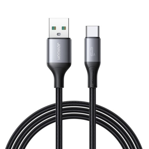 Kabel przewód USB-A - USB-C 3A 2m - czarny