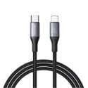 Kabel przewód USB-C - iPhone Lightning 30W 2m - czarny