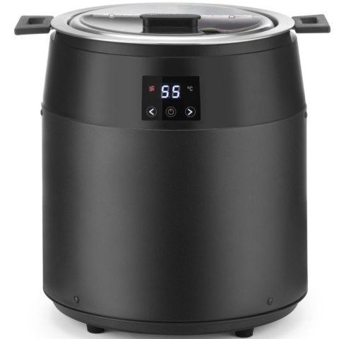 Kociołek termos do zupy elektryczny WATERLESS 10 l 450 W - czarny