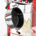 Maszyna urządzenie do prażenia popcornu retro 1500 W 5 kg/h - czerwona