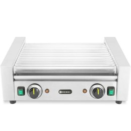 Podgrzewacz grill rolkowy do parówek hot-dogów dwustrefowy 14 rolek 45 cm 1230 W