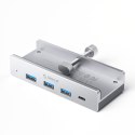 Hub MH4PC montowany na zacisk USB-C / USB-A USB-C - srebrny