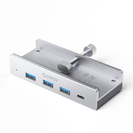 Hub MH4PC montowany na zacisk USB-C / USB-A USB-C - srebrny