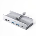 Hub MH5PC montowany na zacisk USB-C / USB-A USB-C SD TF - srebrny