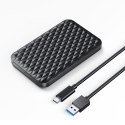 Kieszeń obudowa na dysk 2520C3-V1 2.5'' HDD / SSD USB-C 5Gb/s - czarna