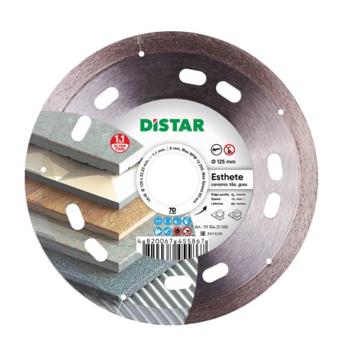 TARCZA DIAMENTOWA ESTHETE 125*1,1*8*22,23 DISTAR