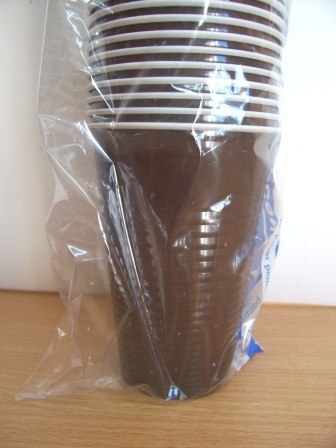 Kubki jednorazowe 200ml brązowe termiczne 100szt.