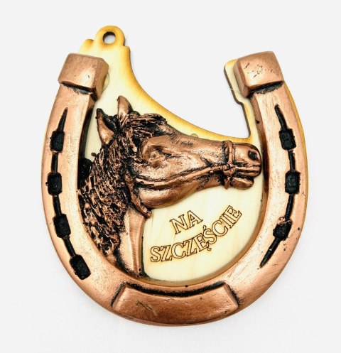 Podkowa z koniem na sklejce 12x11cm nr26