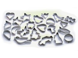 Foremki do ciastek metalowe wykrawacze10 szt. duże