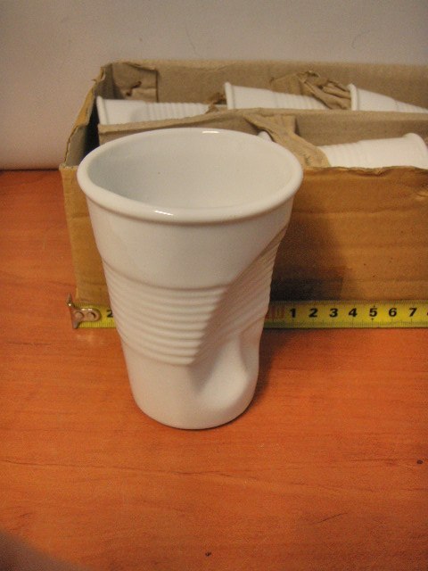 Kubek ceramiczny wgnieciony 6 szt. 210ml 7,5x11 | YM0165