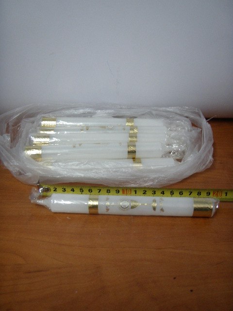 Świeca zdobiona stołowa 10szt. KOMUNIA | SS-Z11