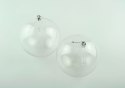 Bombka 2szt. przezroczysta 12cm do zdobienia | XMT-15055